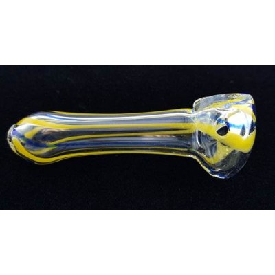 GLASS PIPE ASSORTED COLOR STRIPED PEANUT HP01 5CT/ PACK